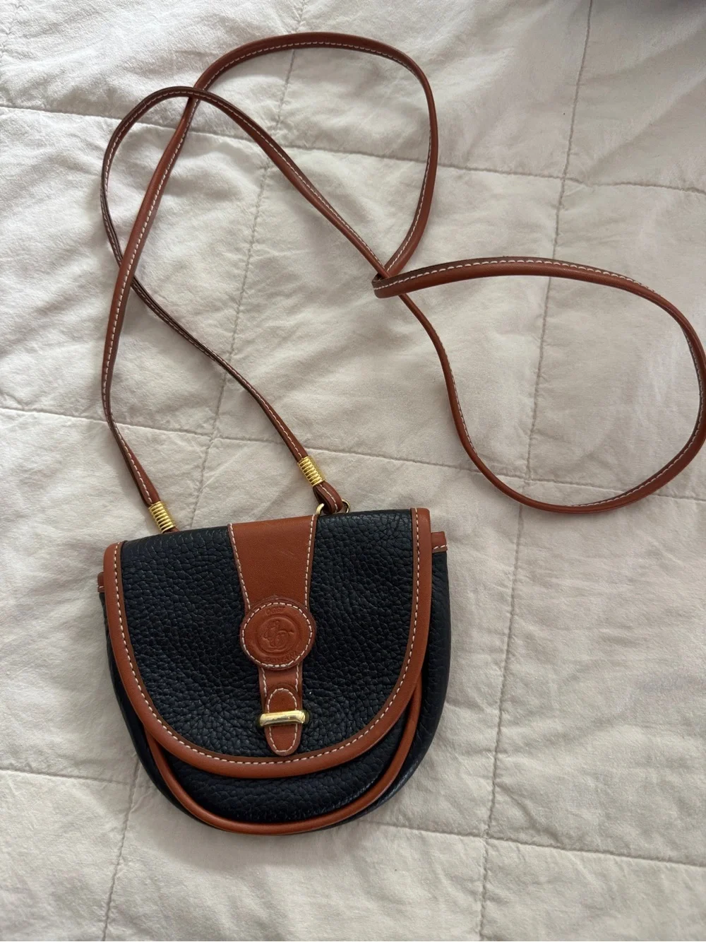Vintage Oggi Domani Crossbody Saddle bag